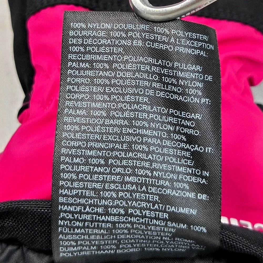 The North Face Montana Gorpcore Ski Gloves Kids S/P Pink DryVent Winter New